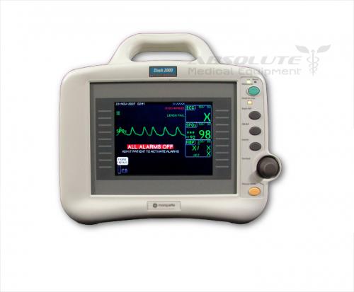 GE DASH 2000 Vital Signs Patient Monitor EKG ECG NIBP SPO2